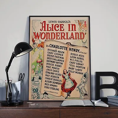 £3.99 • Buy Lewis Carrolls Alice In Wonderland Movie Film Poster Print Picture A3 A4 Posters