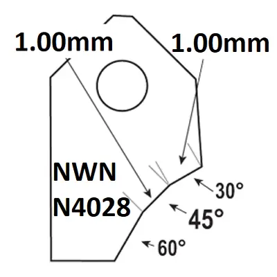 45°-1.00mm.Valve Seat Cutting Carbide Tip BitSERDI NEWEN ROTTLER SUNNEN GOODSON • $18.30