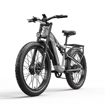26'' Electric Mountain Bike 2000W Dual Motor Pedelec 17.5AH E-Bike Fat Tyre MTB • $1699
