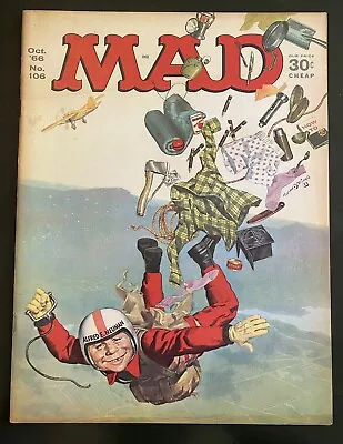 Mad Magazine #106 (October 1966) Sky Diving Cover • $8.95