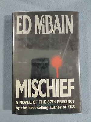 **signed** Mischief By: Ed Mcbain First Edition Hardcover Hc Dj Book • $34.99