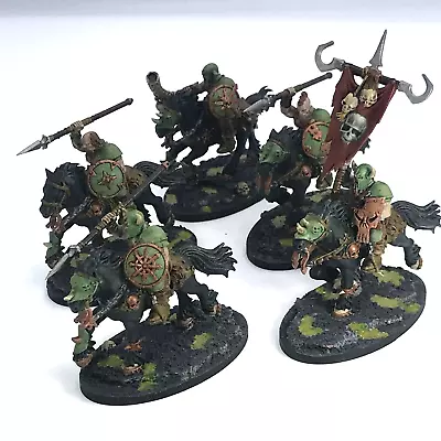 Chaos Marauders Cavalry Nurgle Chaos - Painted - Warhammer Age Of Sigmar BOXD13 • £109.99