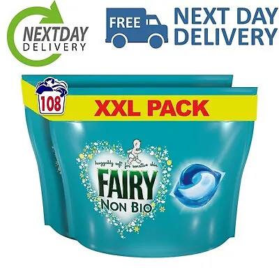 Fairy Non-Bio PODS Washing Liquid Laundry Detergent Tablets/Capsules 108 • £30.99