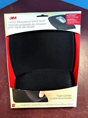 NEW 3M Mouse Pad Antimicrobial Foam Wrist Rest Nonskid Base Black MW209MB • $13.50