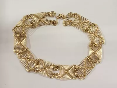 Silver Vermeil Bracelet With AZTEC Or MAYAN STYLE LINKS • $21.99