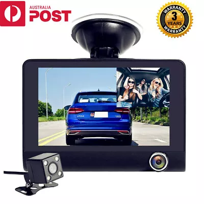 $89.95 • Buy Uber Taxi Dual Triple Dash Cam 1080P Dashcam Car Reversing Camera Video Recorder