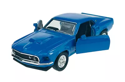 Welly Old Timer 1969 Ford Mustang Boss 429 Blue 1:34 Die Cast Metal New In Box • $8