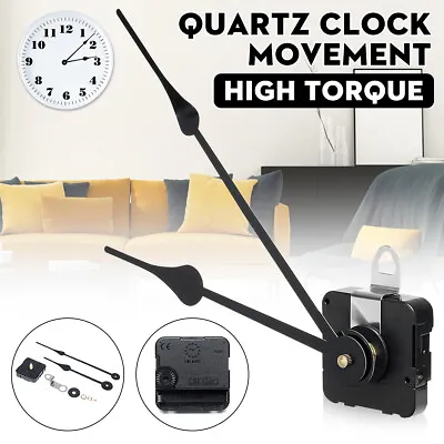 DIY High Torque Quartz Wall Clock Movement Motor Mechanism Fitting Parts Kit USA • $13.02