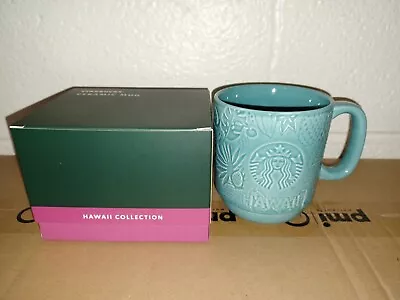 $32 • Buy Starbucks Mug Hawaii Collection 12 Oz Debossed With Free Gift 