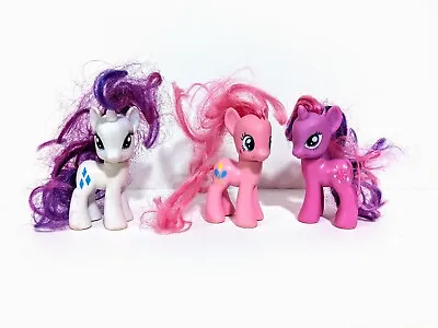 My Little Pony G4 3” Figures 2010 Rarity Pinkie Pie Twilight Sparkle Brushable • $18.99