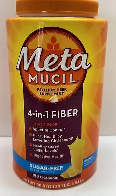 Metamucil Sugar-Free Fiber Supplement 180 Servings 4-in-1 Psyllium Husk • $35