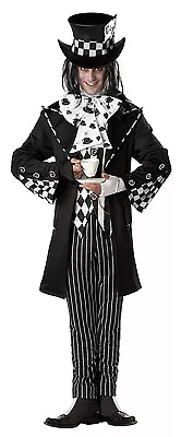 Dark Mad Hatter Alice In Wonderland Adult Men Costume • $55.99