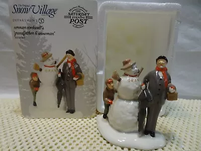 DEPT 56 SV Norman Rockwell - Grandfather & Snowman 6000649 NIOB • $29.99