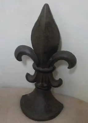 Vintage Large Cast Iron Fleur De Lis Doorstop • $17.49