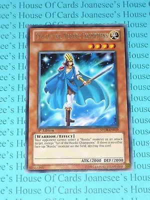 Tyr Of The Nordic Champions STOR-EN019 Rare Yu-Gi-Oh Card 1st Edition New • £1.25