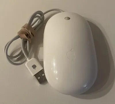 OEM White Genuine Apple  Mighty Mouse  Optical Wired USB IMac/PC Mac Mini • $5