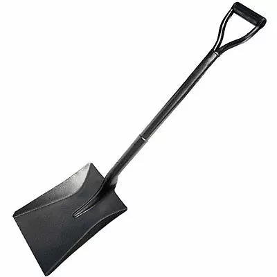 £14.99 • Buy Heavy Duty Square Point Mouth Shovel Spade All Steel Handle Robust Builders Tool