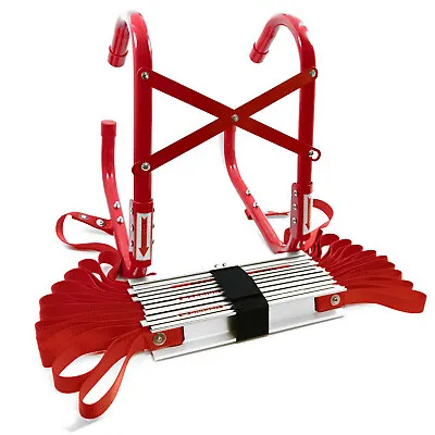 £68.99 • Buy Fire Escape Ladder Emergency - 3 Storey 7.3m Metre - Home Roll Out Portable Exit