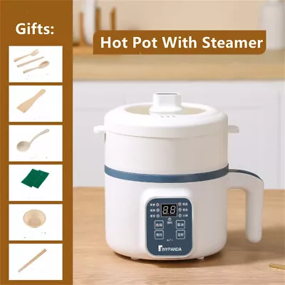 1.7L Mini Multi Cooker Electric Hot Pot Non-Stick Smart Rice Cooker With Steamer • $43