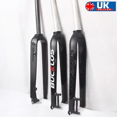 MTB Bike Disc Brake 1-1/8  Straight Rigid Fork 26/27.5/29  Aluminum/Carbon Fork​ • £54.94