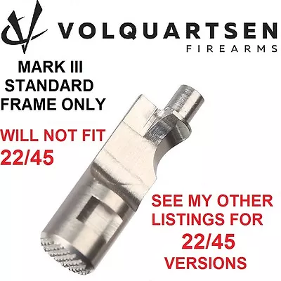 VOLQUARTSEN Extended MARK 3 Magazine Release Stainless Ruger MK III VC3MR-S • $29.99