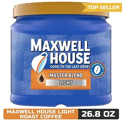 Maxwell House Light Roast Master Blend Ground Coffee (26.8 Oz Canister) • $16.30