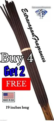 19  Inch Scented Jumbo Incense Sticks - 30 Per Pack Hand Dipped Buy 4 Get 2 Free • $11.95
