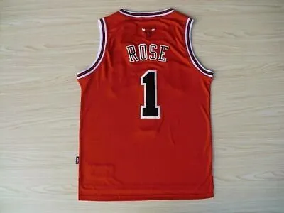 Derrick Rose #1 Red Chicago Bulls Men Vintage Jersey Stitched S-XXL • $33.49