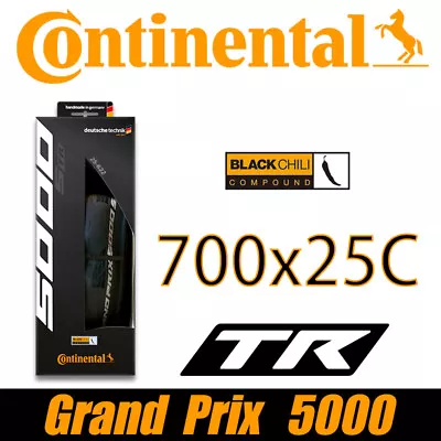 Continental Grand Prix GP5000 STR Tubeless 700x25C Road Bicycle Fold Tyre • $139.90