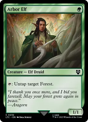 MTG Arbor Elf [Commander: Tales Of Middle-Earth Near Mint] • £1.95