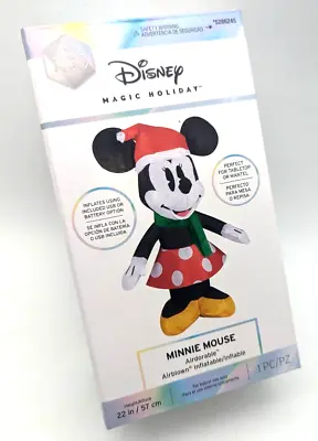 Disney 1.9-ft Minnie Mouse Christmas Inflatable USB Or Battery • $18.99