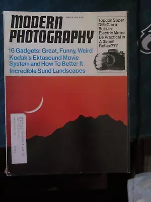 Modern Photography Magazine March 1974 Kodak Ektasound Movie System N • $14.99