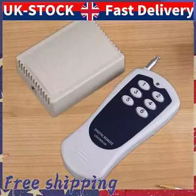 DC 12V 6CH Channel Wireless RF Remote Control Switch Transmitter+ Receiver • £14.03