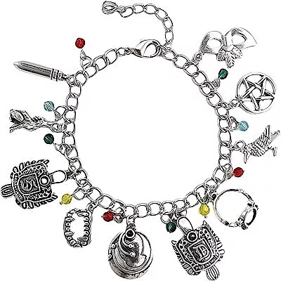 Vampire Charm Bracelets For Girls - Diaries Horror Merchandise | Elegant Silver • £38.14