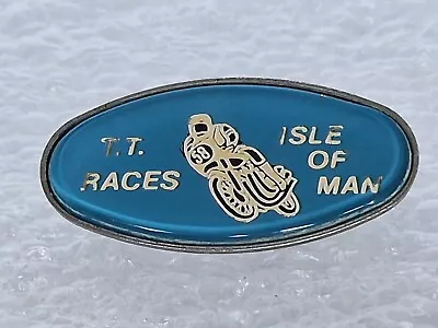 Vintage Isle Of Man Of TT  Pin Badge Motorcycle Racing IOM Superbikes Dunlop • £19.90