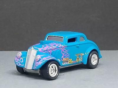 VINTAGE NHRA 1933 WILLYs GASSER 1/64 COLLECTIBLE DIECAST DRAG CAR FLAMED REPLICA • $12.99