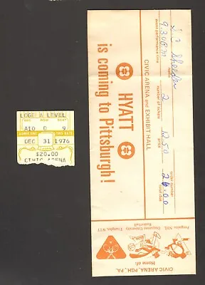 Elvis Presley Rare Original Concert Ticket Stub 12/31/76 Pittsburgh Civic Arena • $174.99