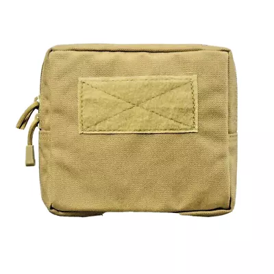 Khaki Tactical Molle Pouch Edc Multi-purpose Bag Ifak Utility Pack 6.5 X6 Big • $9.99