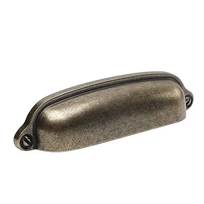 $41.34 • Buy Bin Cup Handle Pull Antique Brass 3 3/4 96mm Inch Hole Centers Drawer Pulls K...