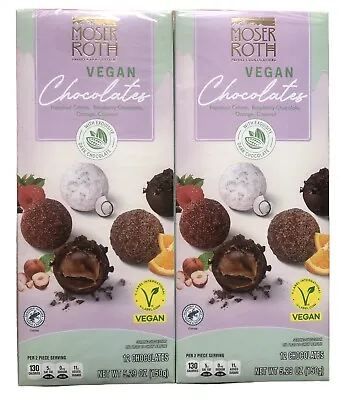 Moser Roth Privat Chocolatiers Vegan Chocolate Truffles 5.29oz/150g (2 Boxes) • $23.98