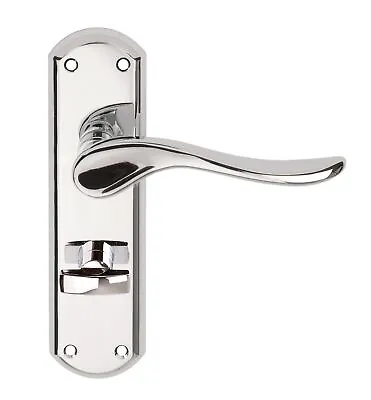 Union Sigma Lever Privacy Turn Internal Door Bathroom Furniture Polished Chrome • £34.13