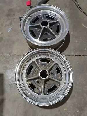 2 Motor Wheels Corp 1966-1969 Oldsmobile SSI 813C 14x6 JK Magnum 500 Unistyle • $100