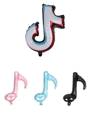 Musical Note TikTok Foil Balloon Children’s Kids Birthday Party Decorations • £1.99