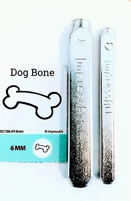  DOG BONE Metal Stamp Punch IMPRESS ART Carbon Tool Steel 6mm • $7.99