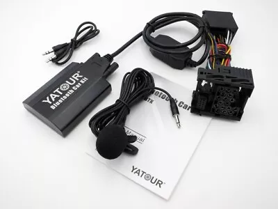 $95 • Buy Yatour BTK Bluetooth Car Kit Music CD Changer For 17Pin Round Plug BMW Radio