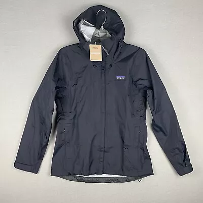 NWT Patagonia Torrentshell 3L Rain Jacket Women's Size Small H2NO Black • $169.99