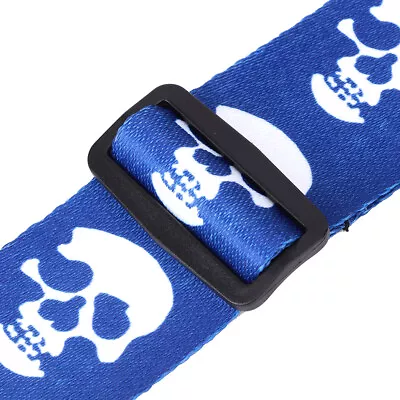 $21.20 • Buy (Blue)Guitar Strap Acoustic Electric Bass Ukulele Belt Adjustable Skull VIS