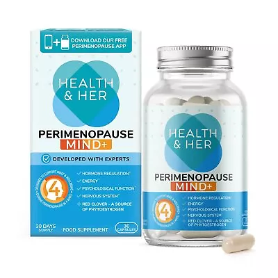 Health And Her Perimenopause Mind+ Supplements For Women Support For Cognitive • £14.29