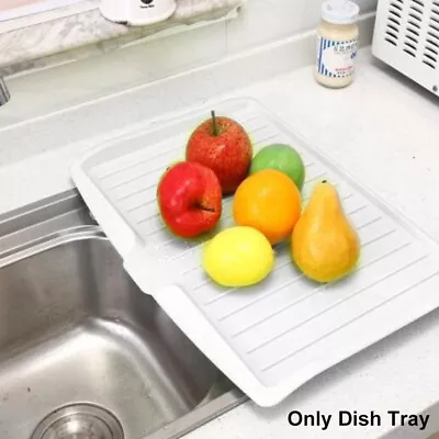 Kitchen Fruit Tool Rack Side Drip Bowl Cup Dish Drainer Tray Sink Cutlery Filter • $42.57