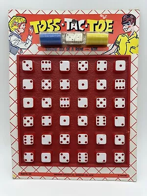 Vintage Toss-Tac-Toe Dice Game 1974 Model #222 Smethport Specialty Co. • $22.99